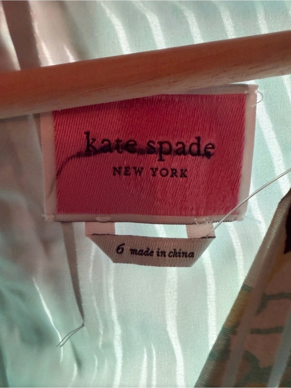 kate spade Mint Green Floral Midi Dress sz 6 - Picture 11 of 11